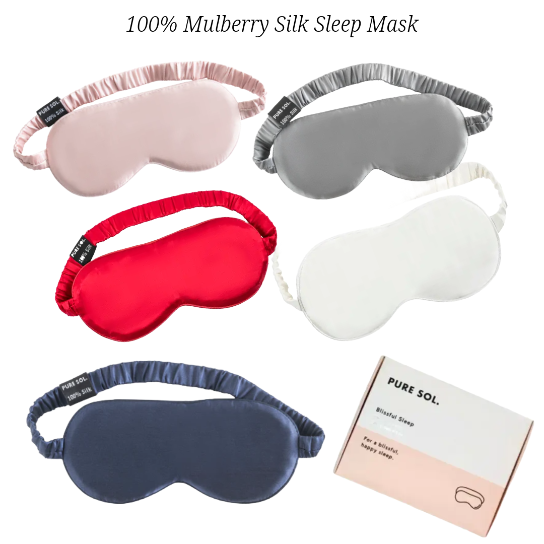 Mulberry silk sleep mask, detail
