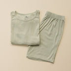 Women's ribbed bamboo pajama separates, view 14