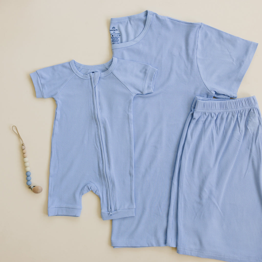 Women's ribbed bamboo pajama separates, view 16