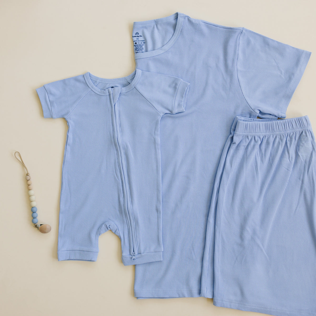 Women's ribbed bamboo pajama separates, view 16