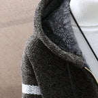 Men's Hooded Velvet Zip-Up Cardigan Jacket — view 4