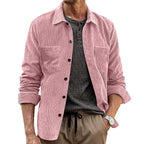 Men's Corduroy Shirt Jacket – Relaxed Fit with Lapel Pocket
