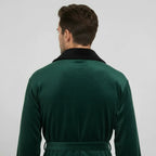 Men's plush shawl-collar robe, view 16