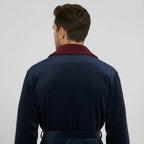 Men's plush shawl-collar robe, view 18
