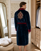 Men's Plush Shawl-Collar Robe — view 34