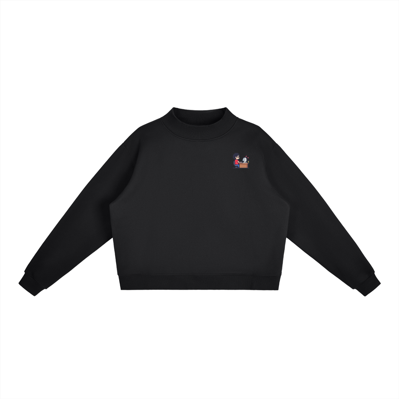INSUARIA — Women’s Fleece Mock-Neck Sweatshirt