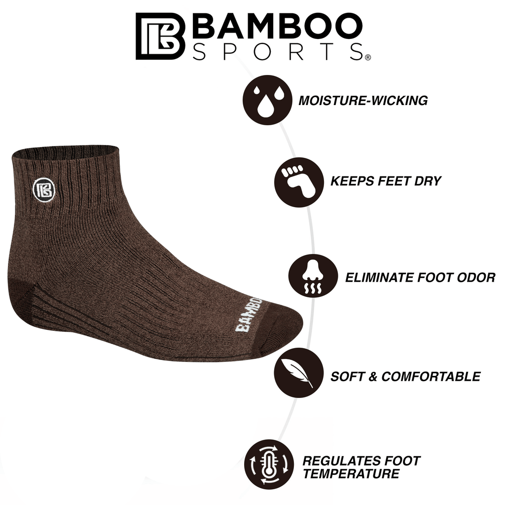 INSUARIA — Bamboo Comfort Quarter Crew Socks