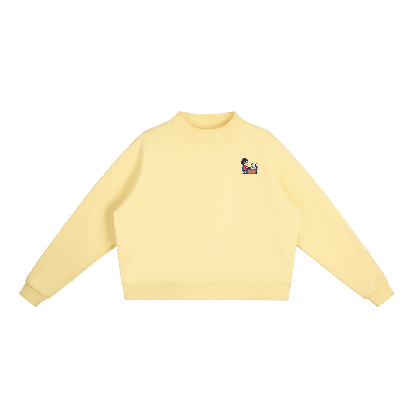INSUARIA — Women’s Fleece Mock-Neck Sweatshirt