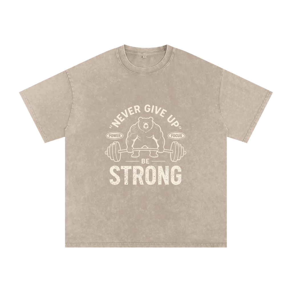 INSUARIA — Snow-Washed Oversized Cotton Tee