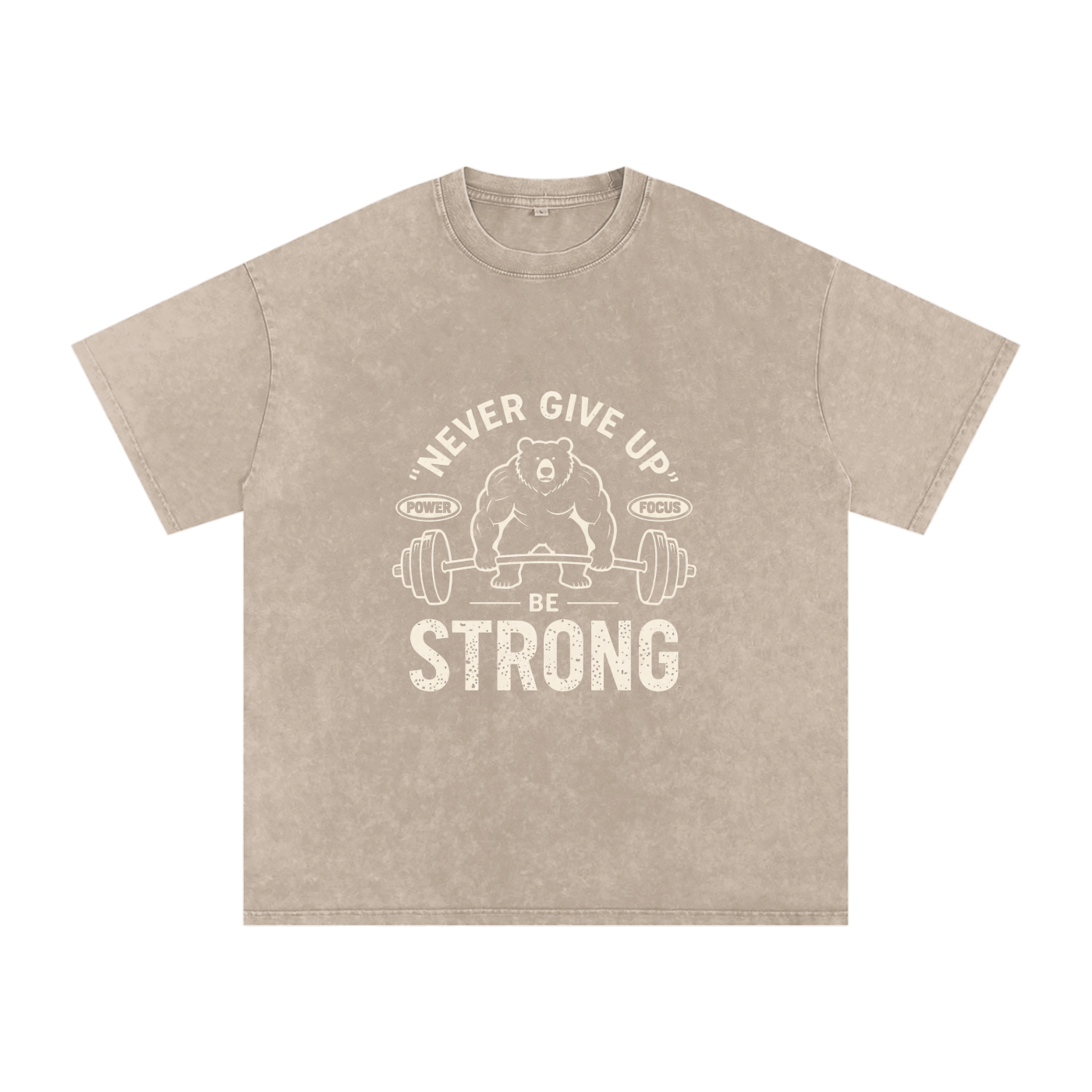 INSUARIA — Snow-Washed Oversized Cotton Tee