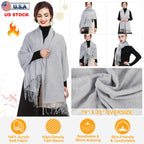 Oversized Tassel Shawl Wrap — view 5
