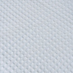 Waffle weave throw on bed