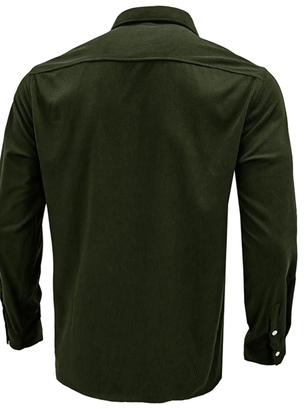 Men's Casual Corduroy Button Down Shacket — view 4