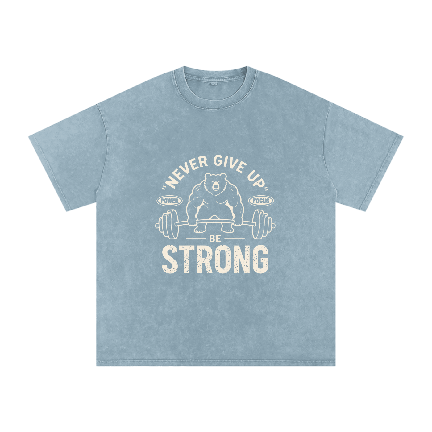 INSUARIA — Snow-Washed Oversized Cotton Tee