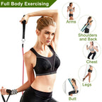 Resistance Bands Set – 11-Piece Tube Bands with Handles and Ankle Straps