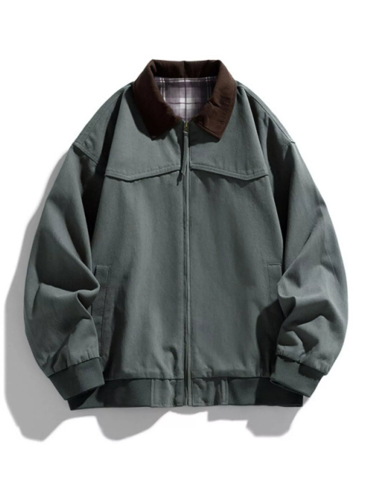 Men's Zip-Up Long Sleeve Jacket – Plus Size — view 5