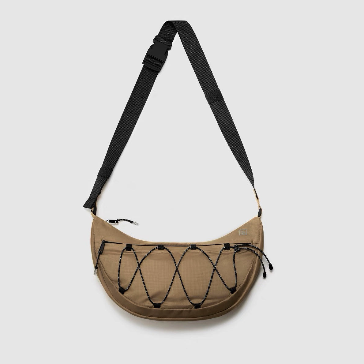 Nylon crescent sling bag, view 4