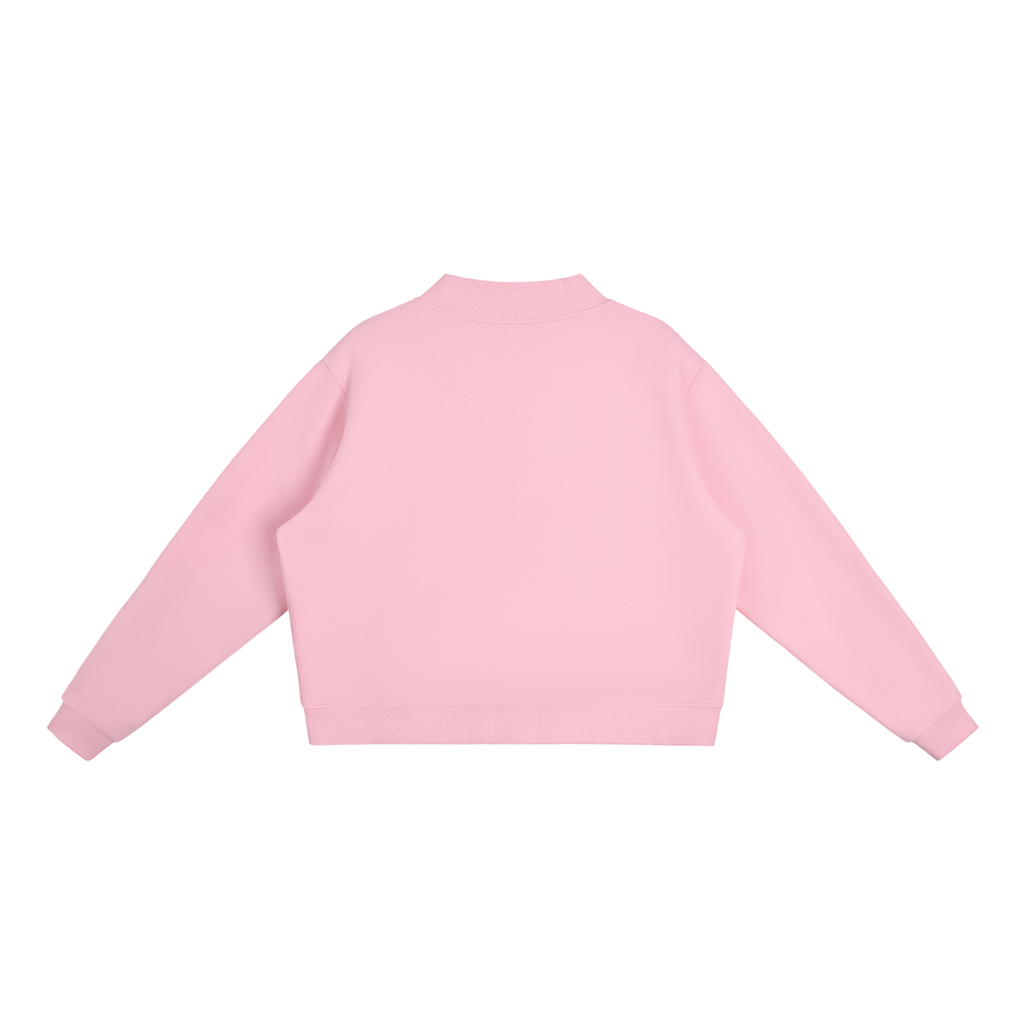 INSUARIA — Women’s Fleece Mock-Neck Sweatshirt
