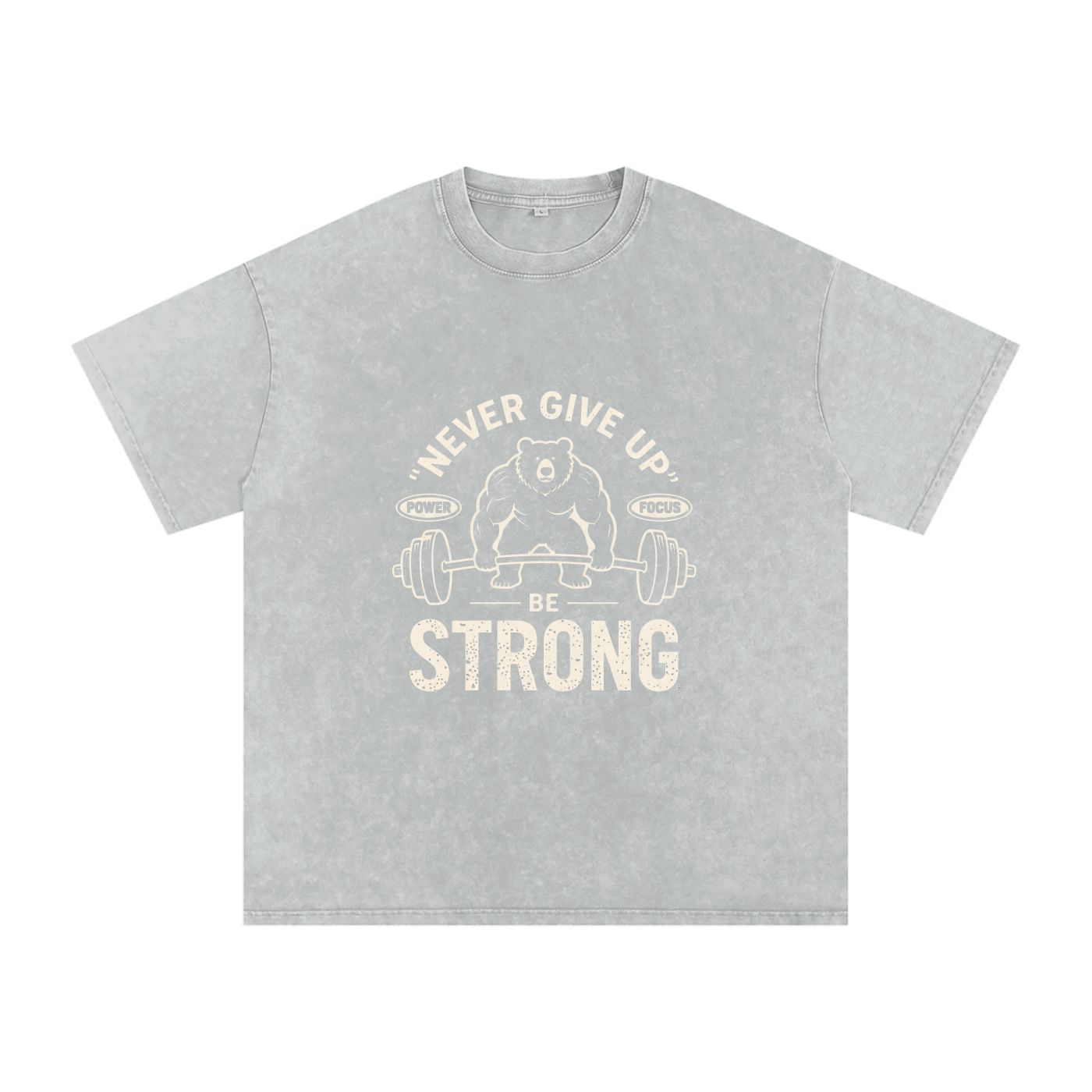 INSUARIA — Snow-Washed Oversized Cotton Tee