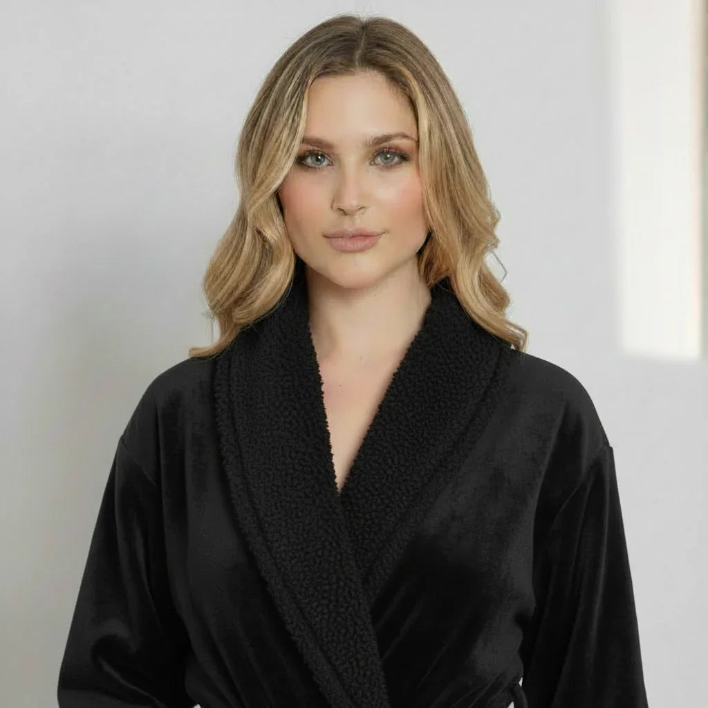 Women's ultra-soft plush robe, view 22