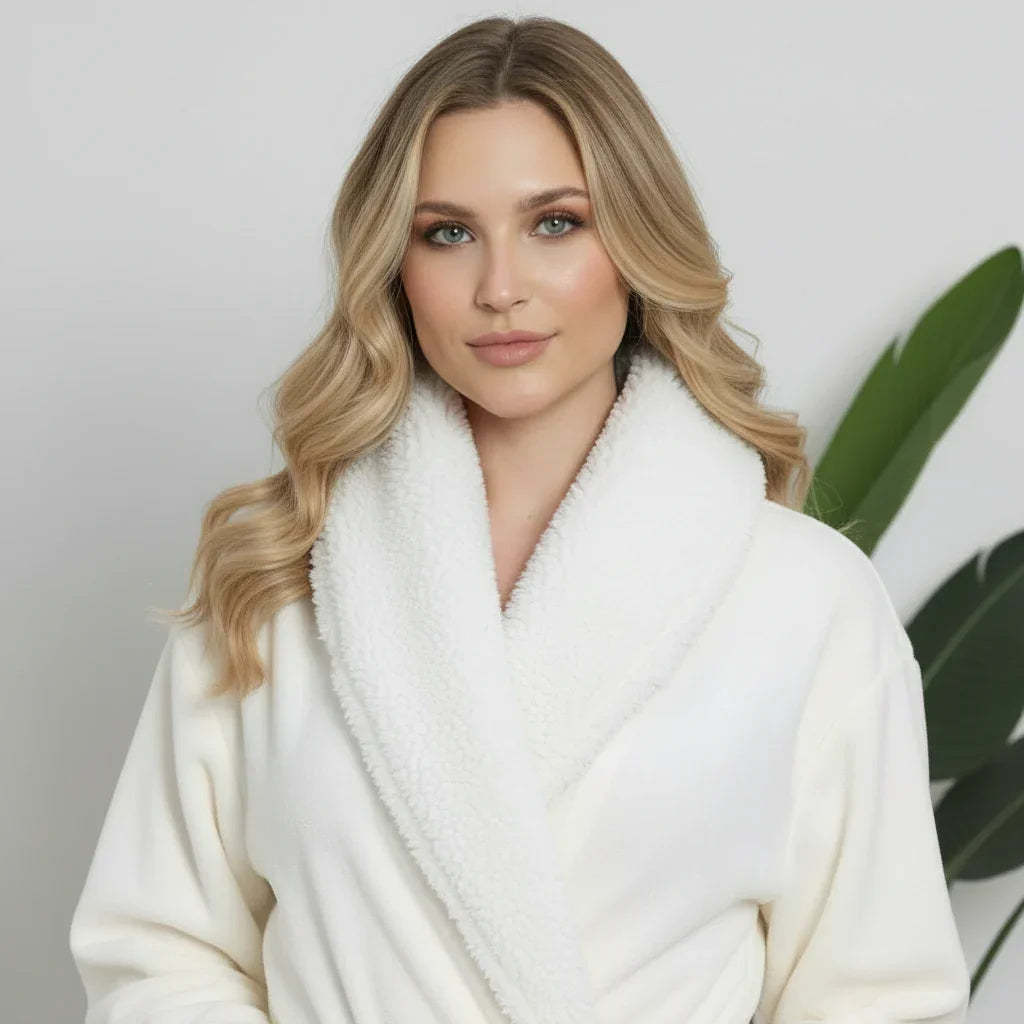 Women's ultra-soft plush robe, view 21