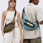 Nylon crescent sling bag, view 3