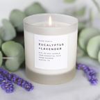 Eucalyptus lavender candle, lifestyle