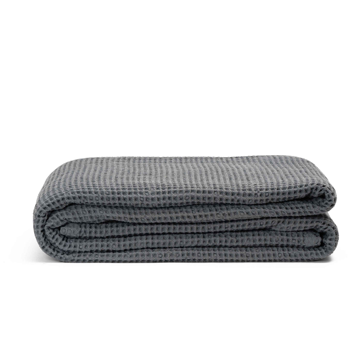 Waffle weave throw, folded