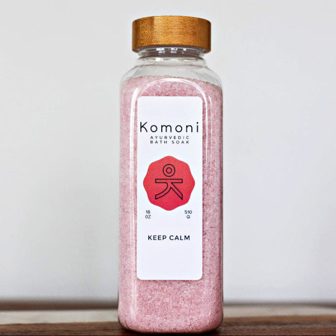 Keep Calm Epsom salt bath soak jar