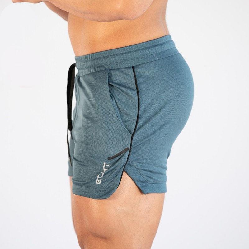 Men's gym training shorts with pockets, view 3