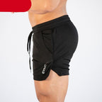 Men's gym training shorts with pockets