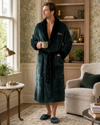 Men's Plush Shawl-Collar Robe — view 7