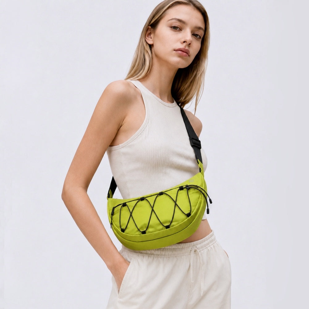 Nylon crescent sling bag, view 10