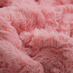 Rose Buds Sherpa Throw Blanket – Pink Floral, Reversible