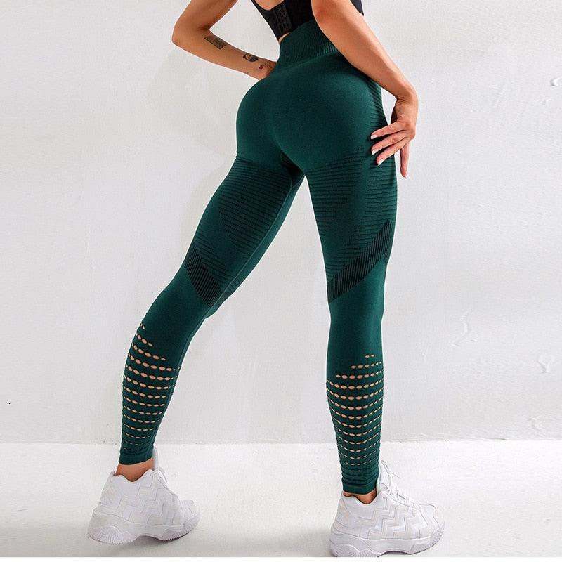 Two-tone mesh leggings, view 6
