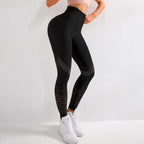 Two-tone mesh leggings, view 5