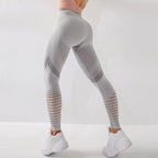 Two-tone mesh leggings
