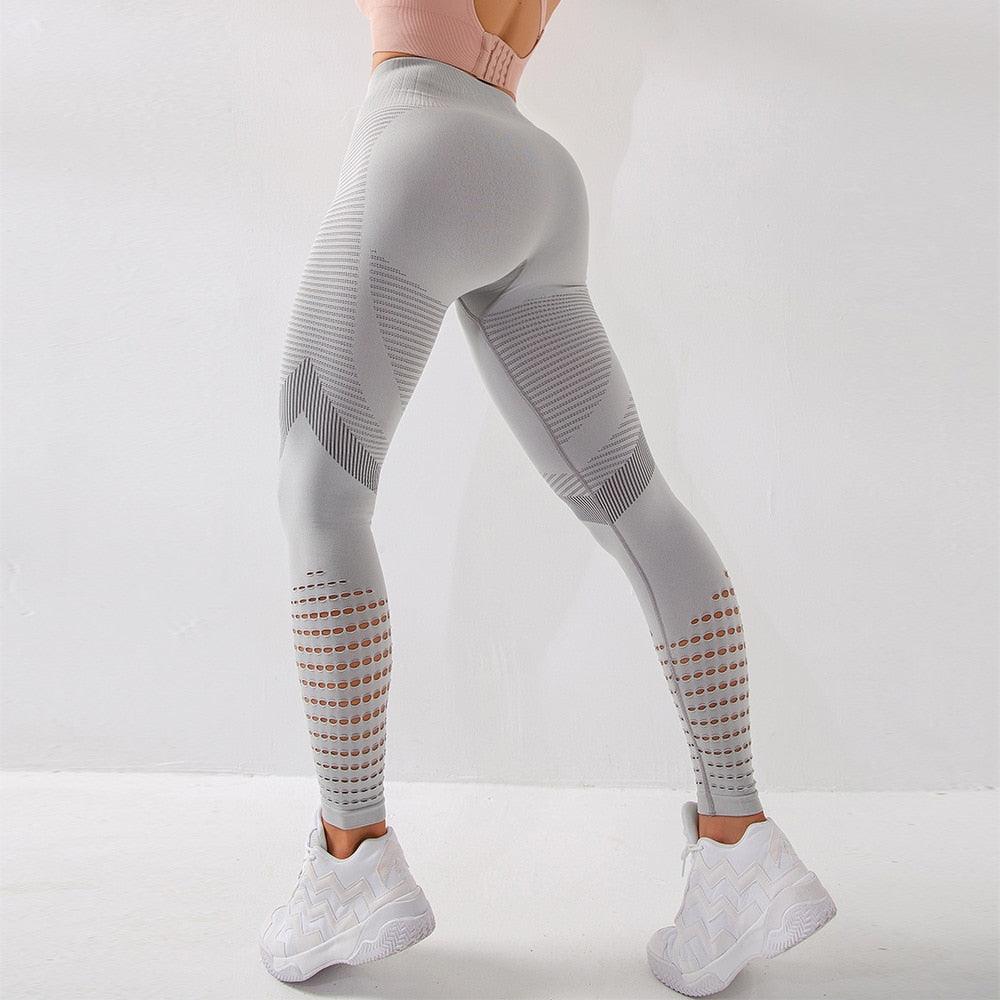 Two-tone mesh leggings
