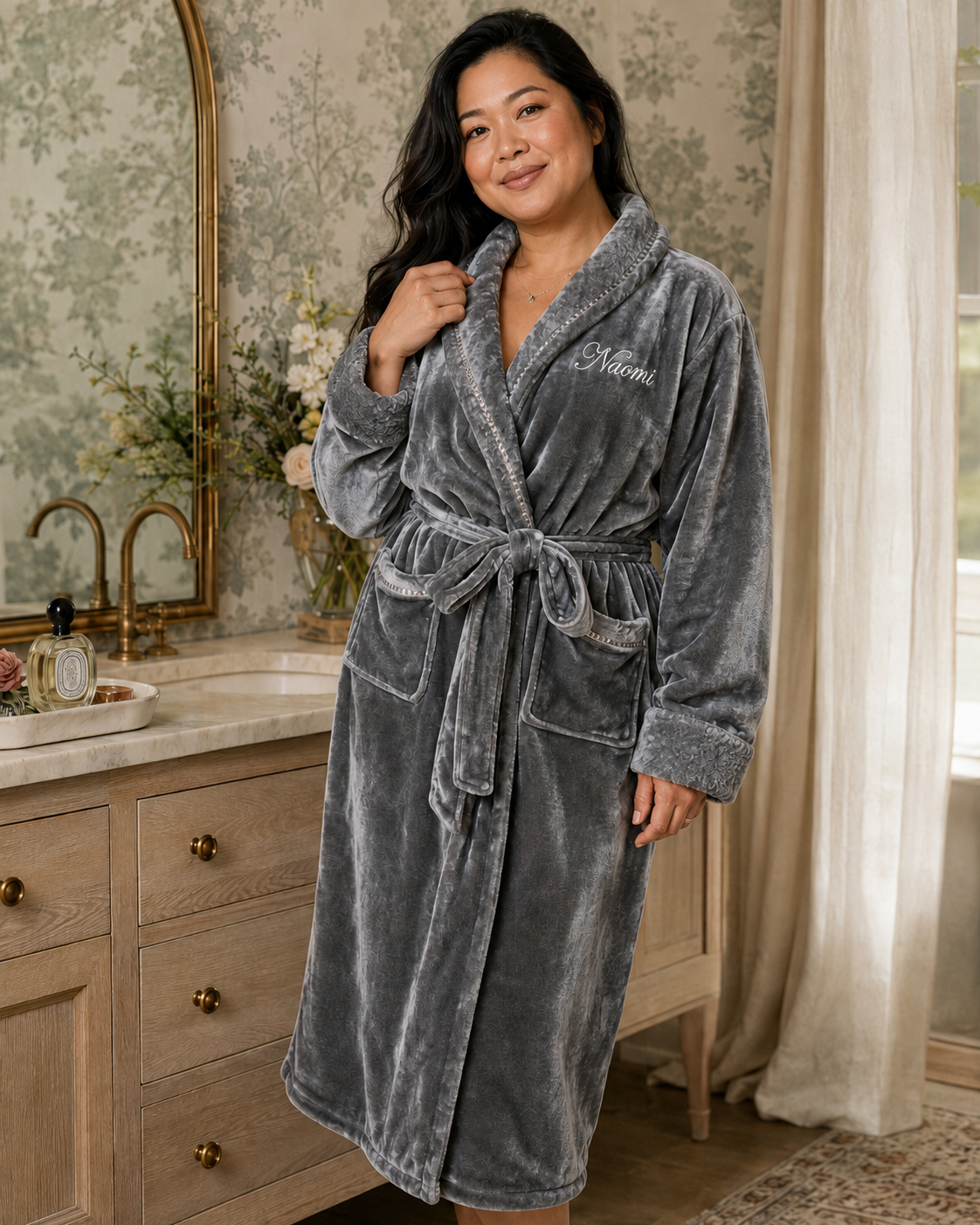 Women's plush robe, alternate color